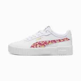 Carina 2.0 Animal Update Sneakers - Girls 8-16 years | PUMA White-Garnet Rose-PUMA Gold | PUMA Staff Picks | PUMA 