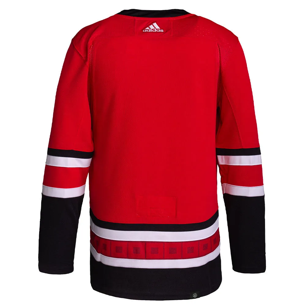 CAROLINA HURRICANES ADIDAS ADIZERO PRIMEGREEN AUTHENTIC RED HOME JERSEY