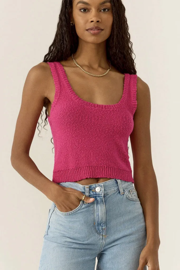 Catalina Tank Top-Very Berry