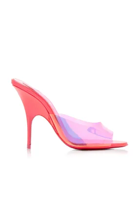 Christian Louboutin Just Arch 100mm Patent Leather and PVC Sandals