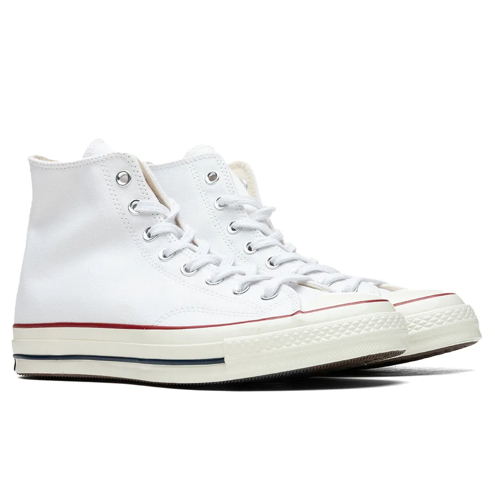 Chuck '70 Hi - White/Garnet/Egret