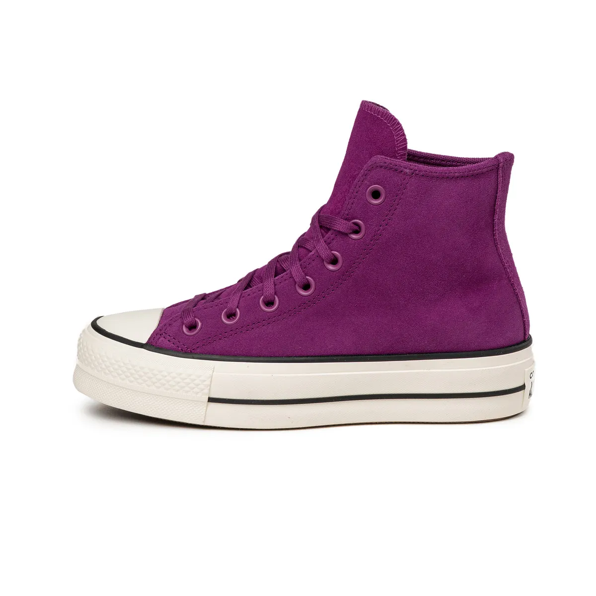 Converse Chuck Taylor All Star Lift Platform *Colorful Suede* Quantum Violet / Egret / Black