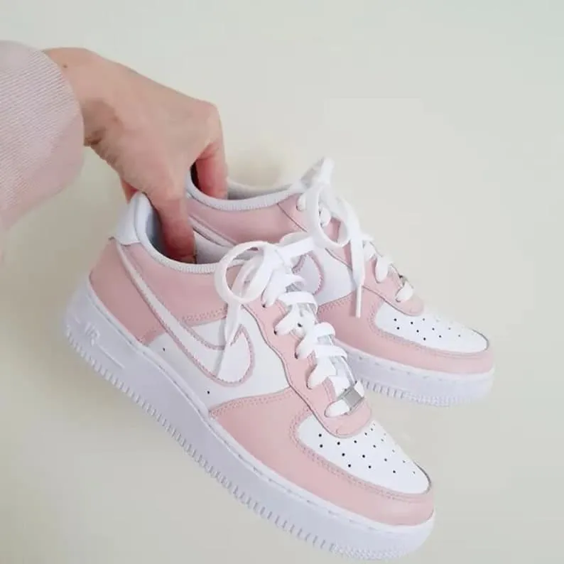 custom air force 1 barely rose nike air