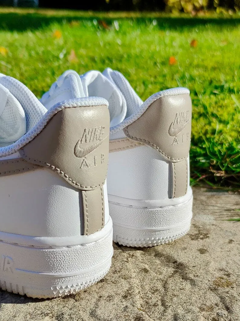 Custom Nike Air Force 1 Beige