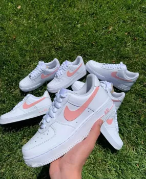 Custom Nike Air Force 1 Flesh Pink