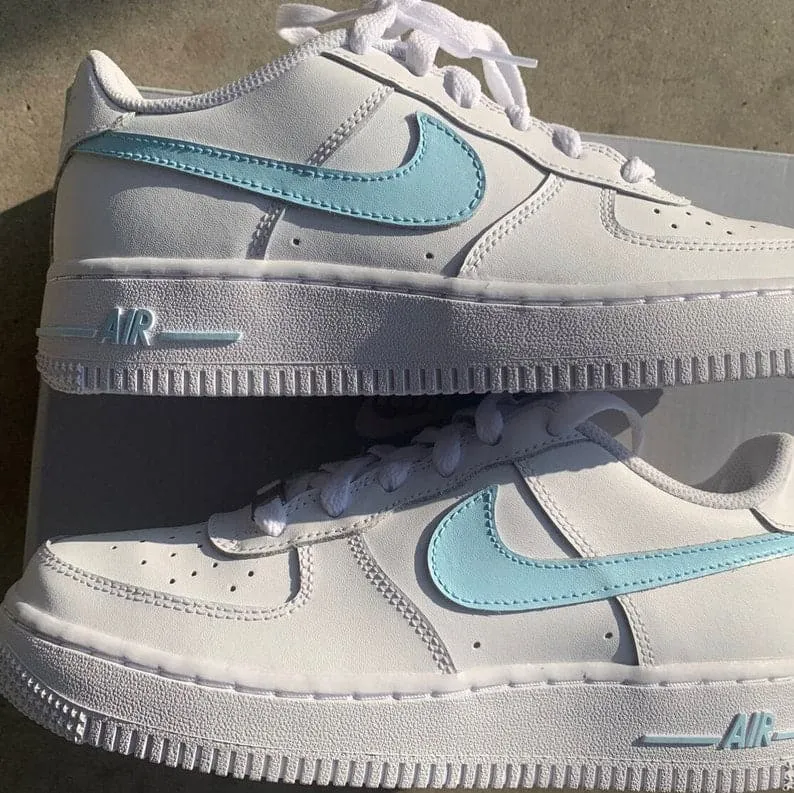 Custom Nike Air Force 1 Light Blue