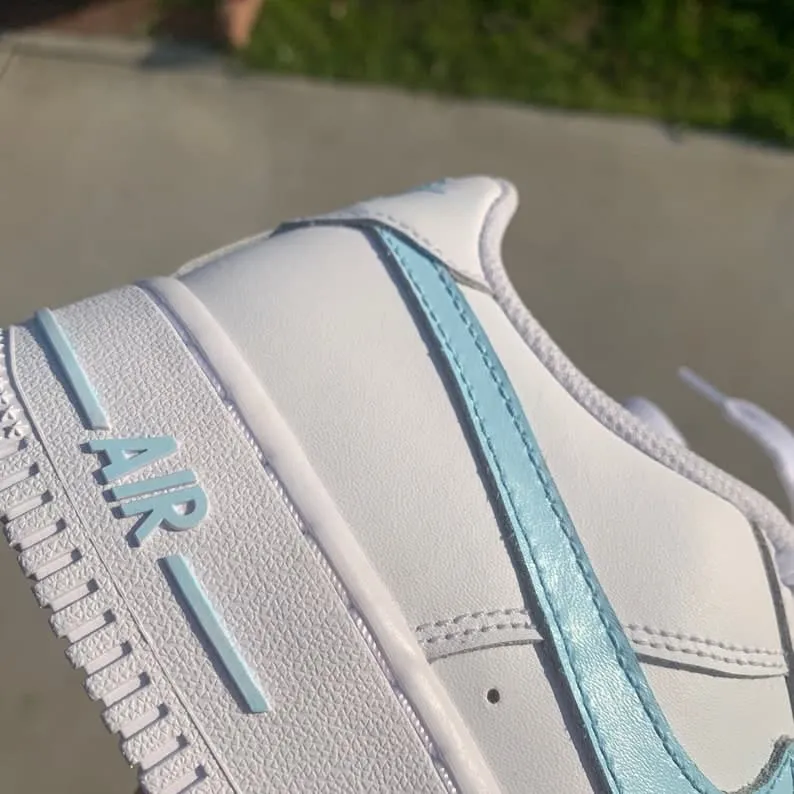 Custom Nike Air Force 1 Light Blue