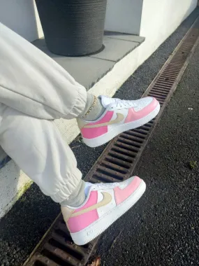 Custom Nike Air Force 1 Pink Nostalgia