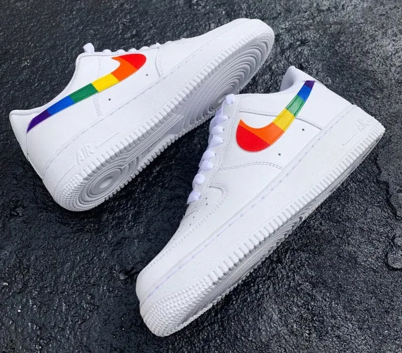 Custom Rainbow Nike Air Force 1