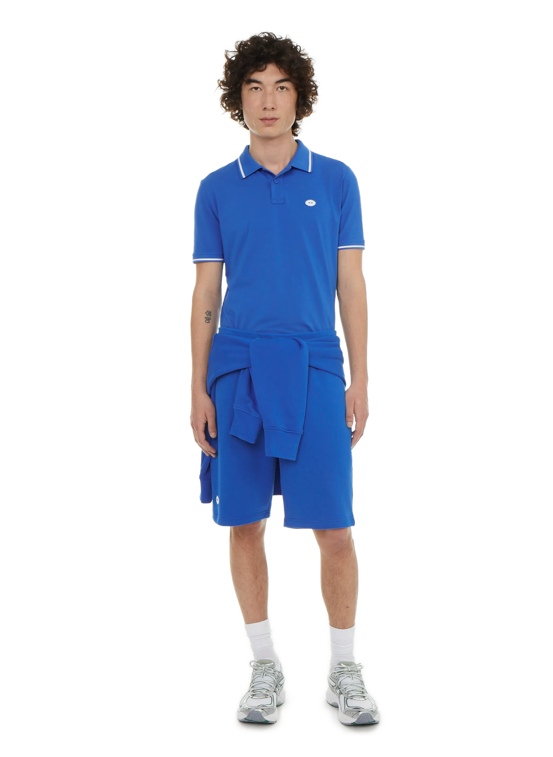 Eden park  Cotton polo shirt - Blue