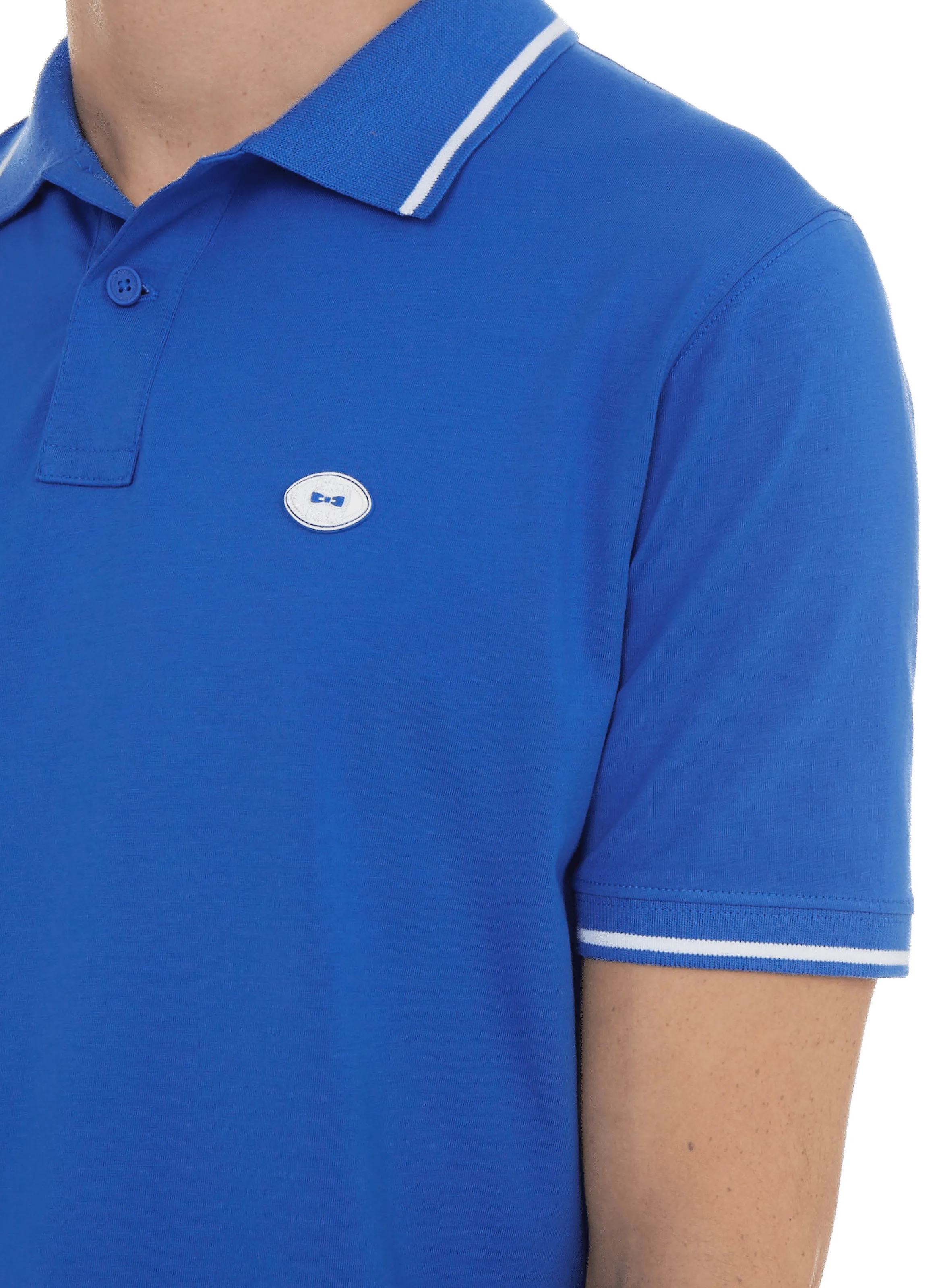 Eden park  Cotton polo shirt - Blue