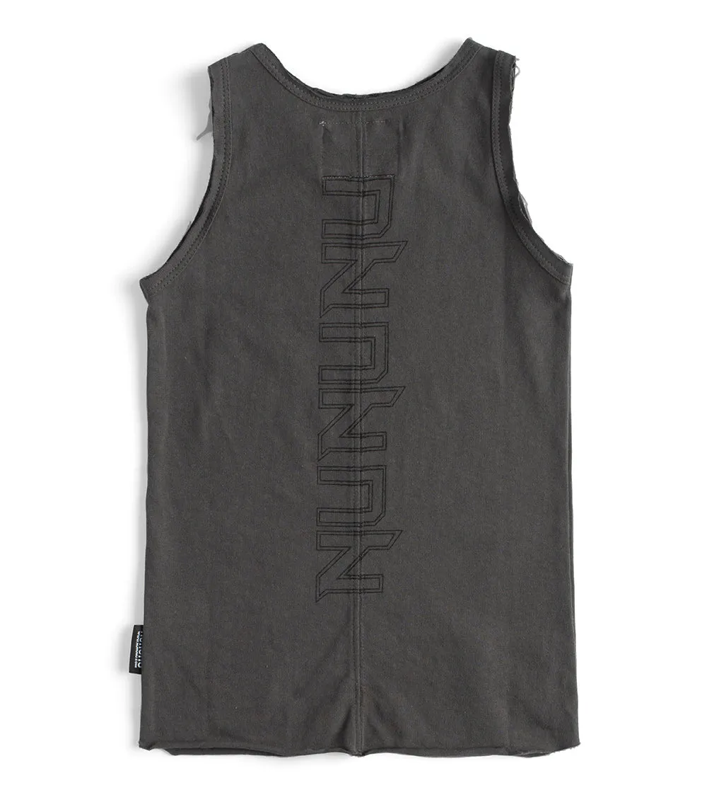 faded skull tank top