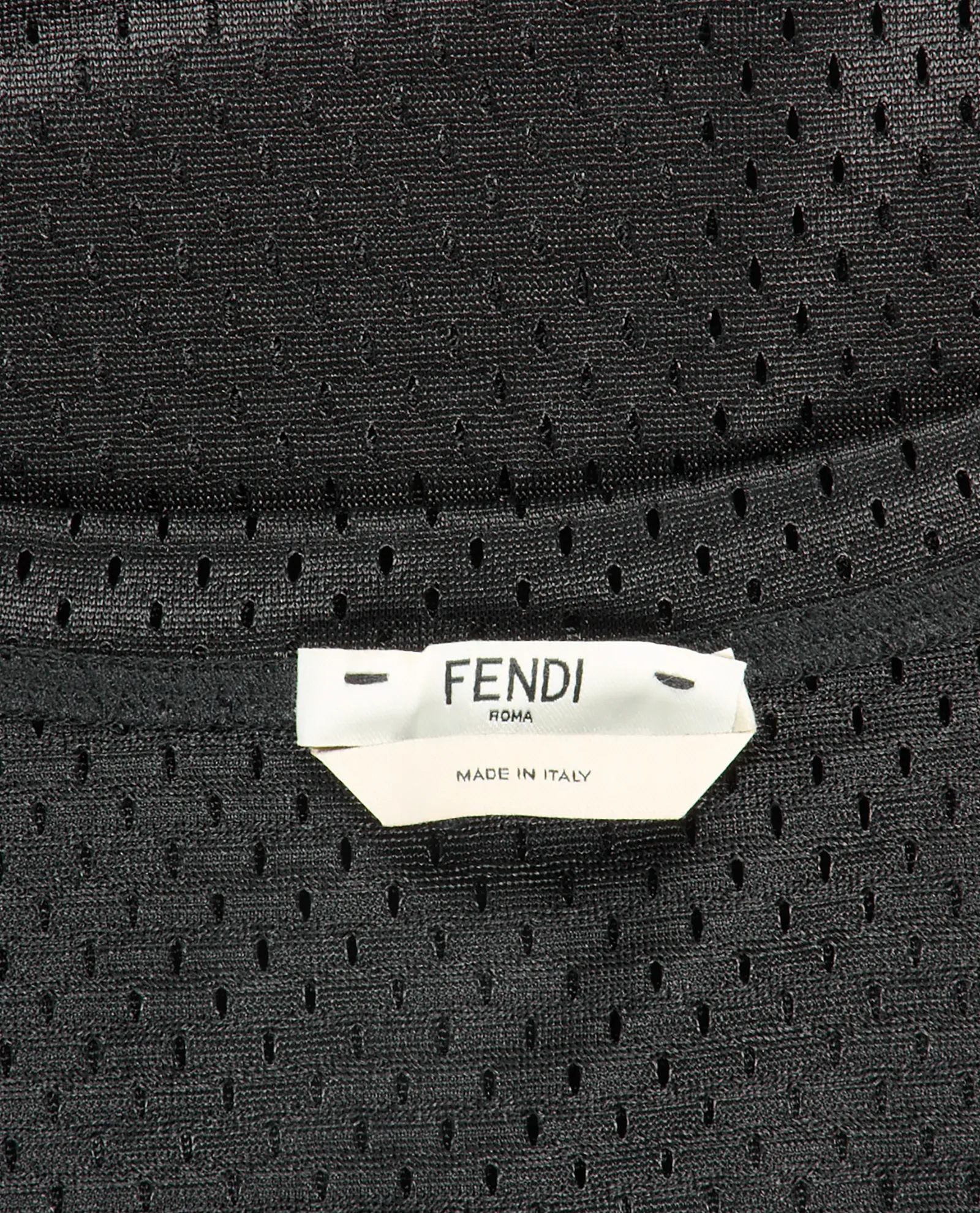 Fendi Logo Mesh Tank Top