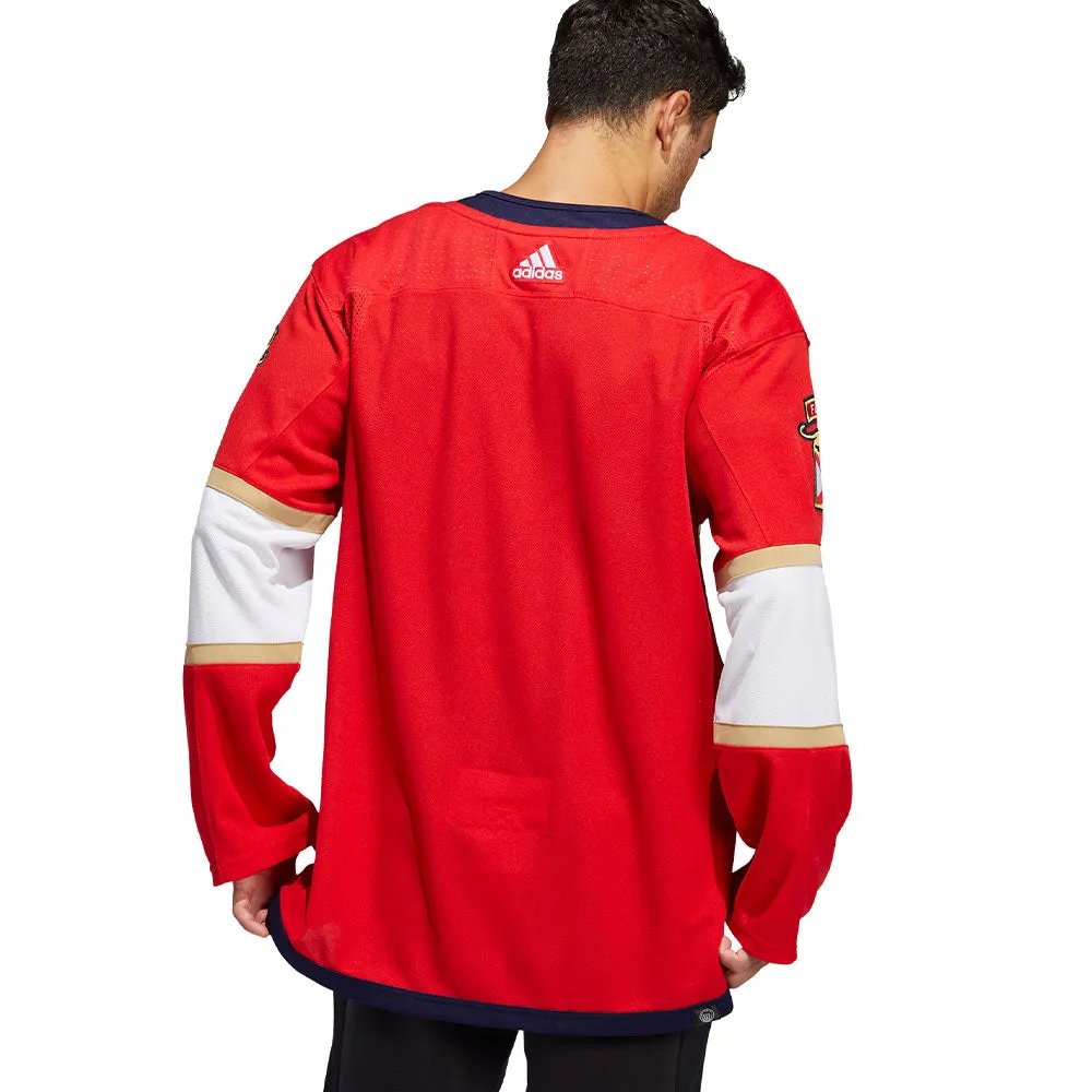 FLORIDA PANTHERS ADIDAS ADIZERO PRIMEGREEN AUTHENTIC RED HOME JERSEY