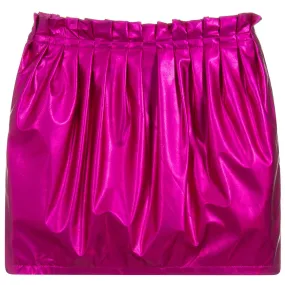 Girls Metallic Pink Skirt