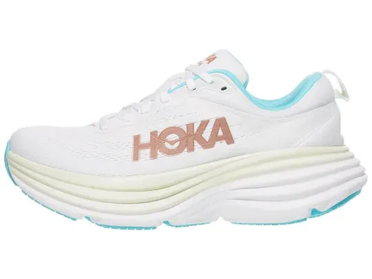 Hoka | Bondi 8 | Women's | Frost/Rose Gold