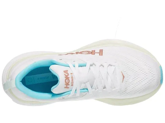 Hoka | Bondi 8 | Women's | Frost/Rose Gold