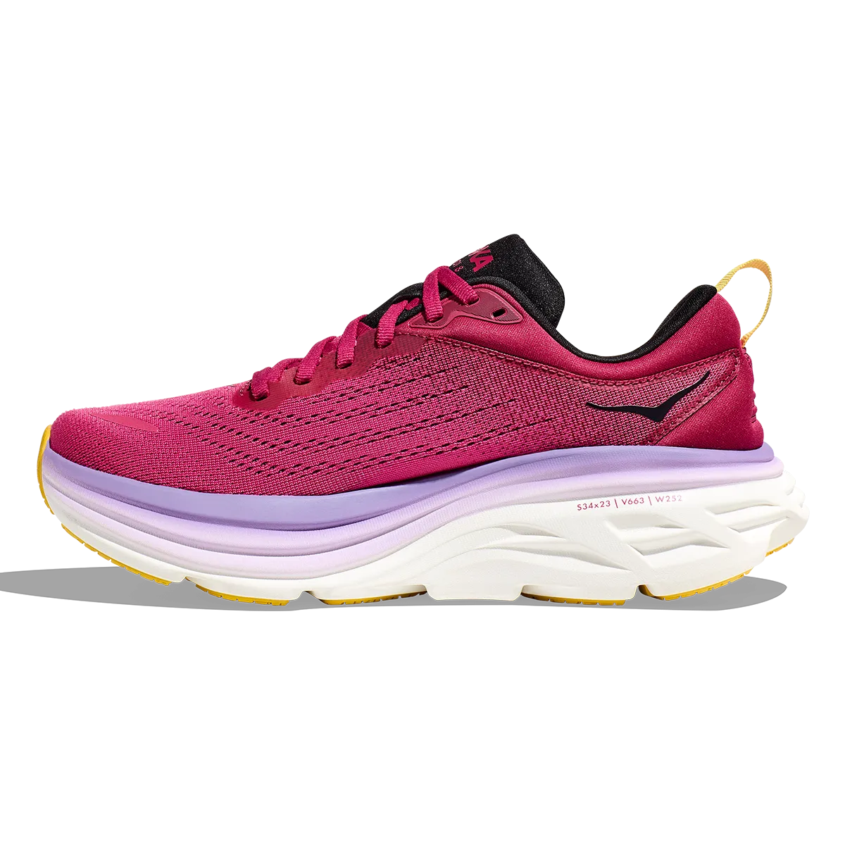 Hoka Bondi 8 - Cherries Jubilee - Pink Yarrow