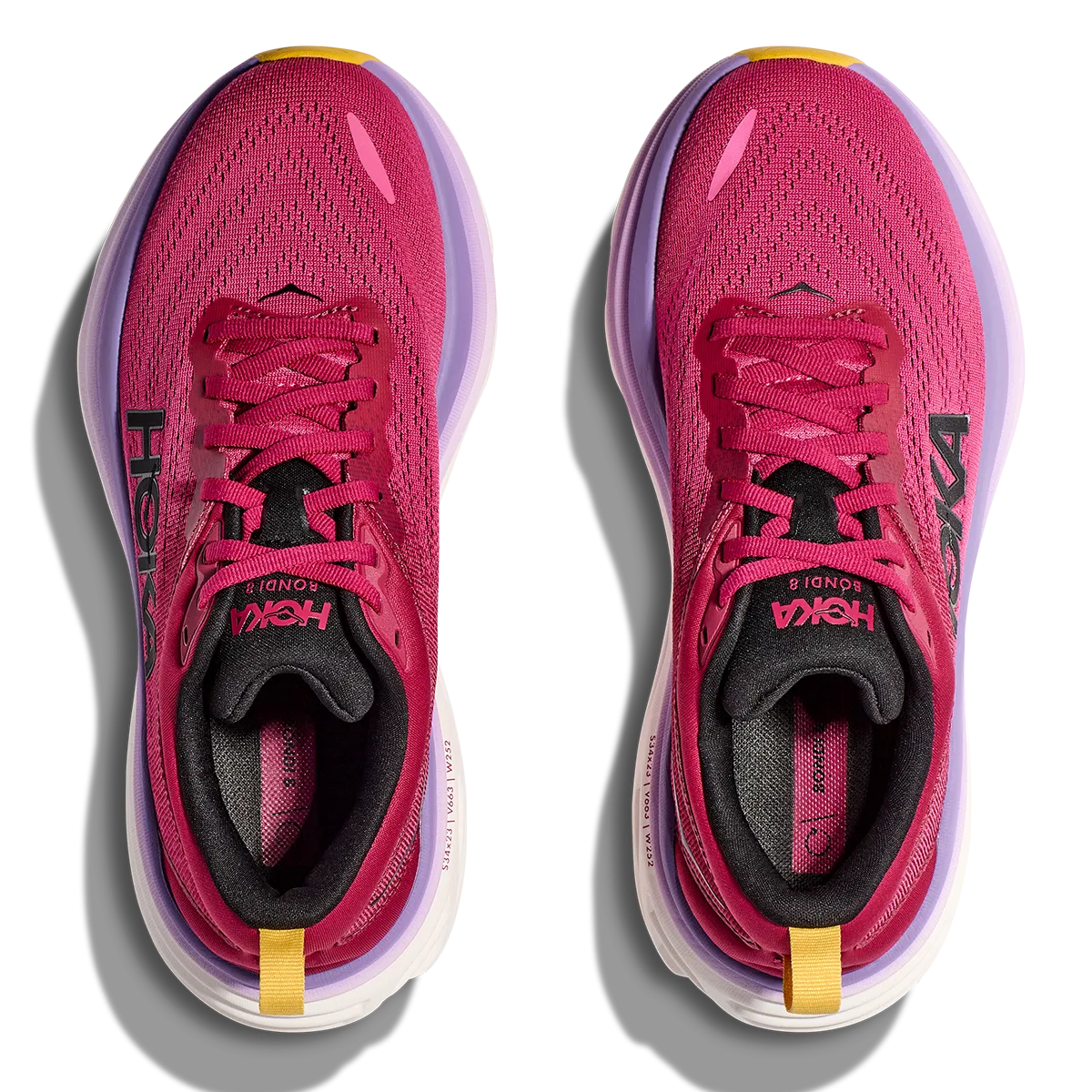 Hoka Bondi 8 - Cherries Jubilee - Pink Yarrow