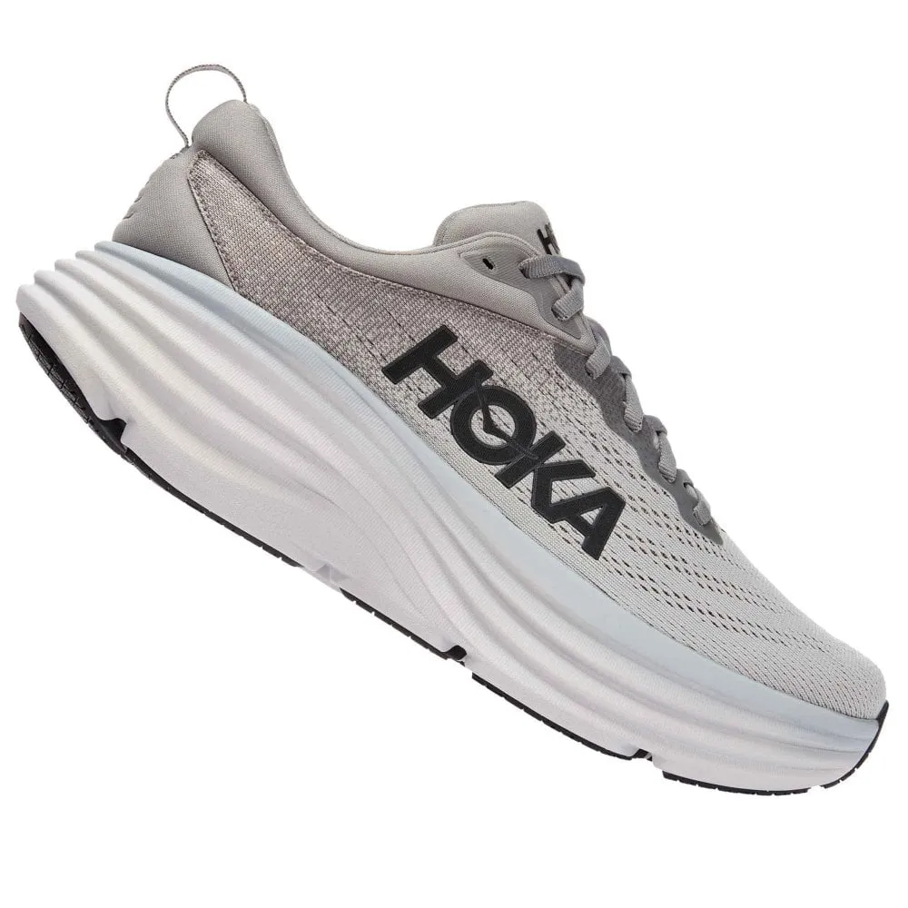 Hoka  Bondi 8 Extra Wide 4E Mens Running Shoes Sharkskin/Harbormist