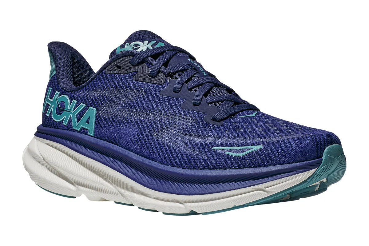 Hoka Clifton 9 B Bellwether Blue / Evening Sky Womens