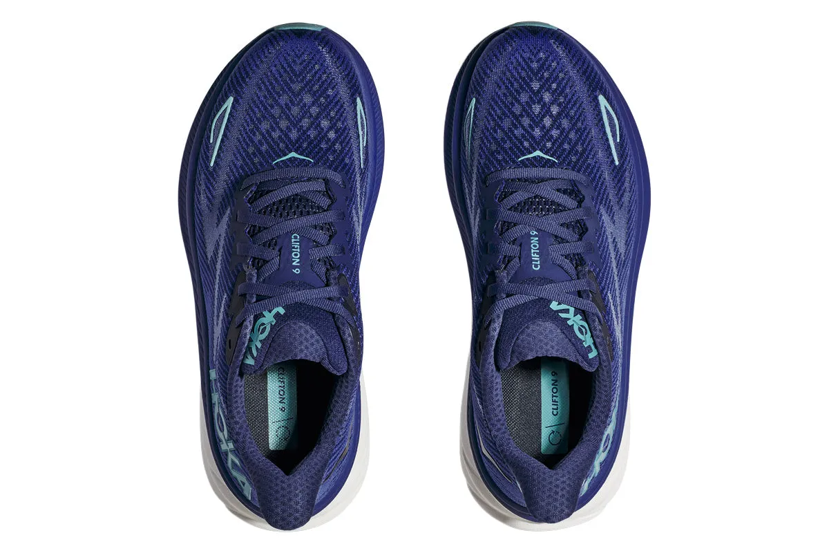 Hoka Clifton 9 D Bellwether Blue/Evening Sky Womens