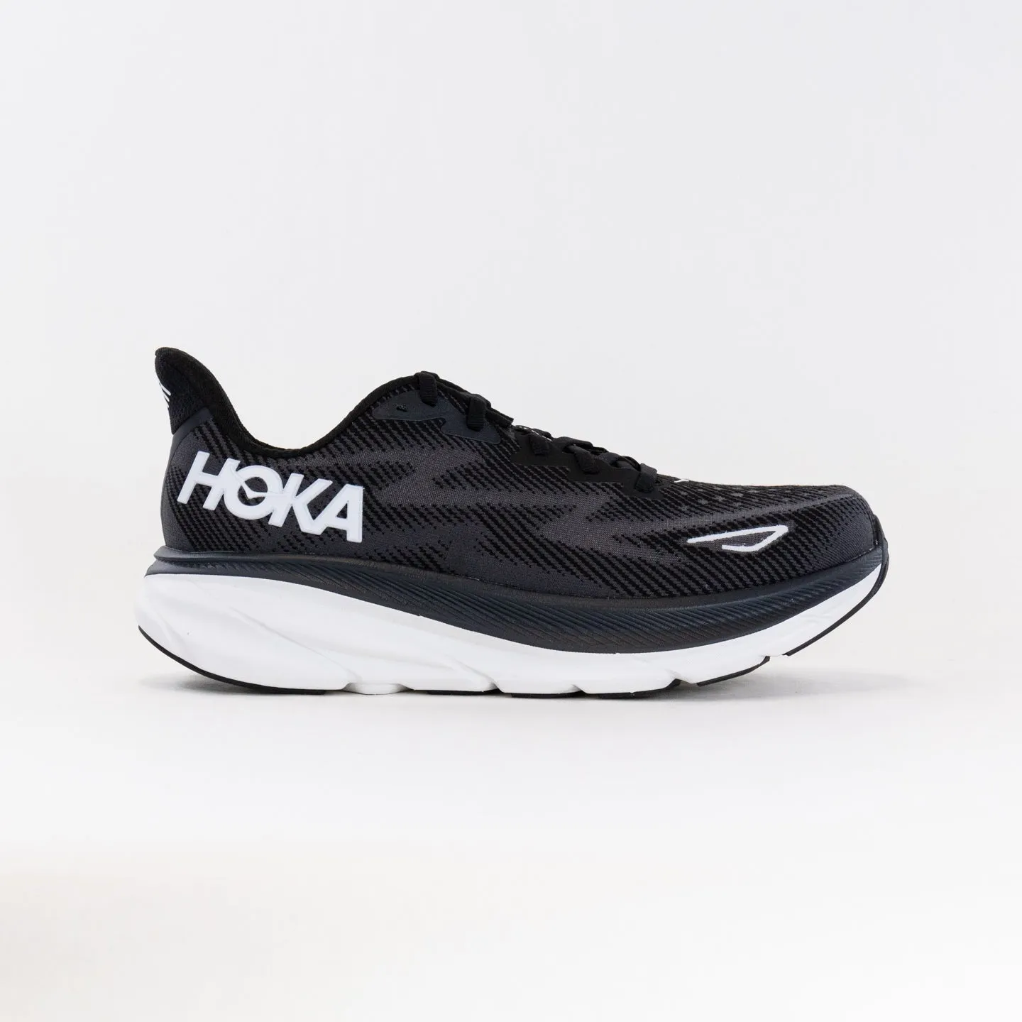 Hoka Clifton 9 Wide (Men's) - Black/White