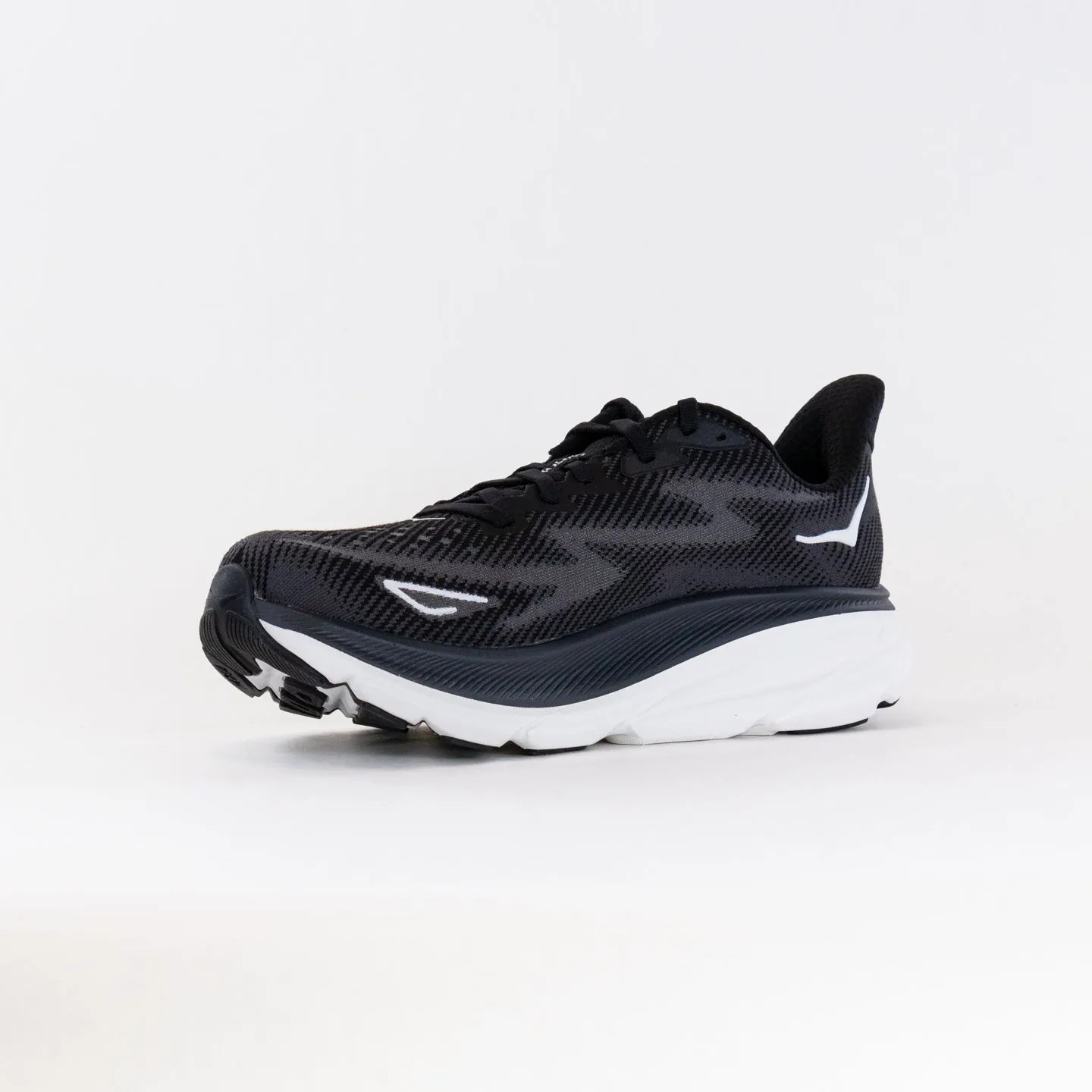 Hoka Clifton 9 Wide (Men's) - Black/White