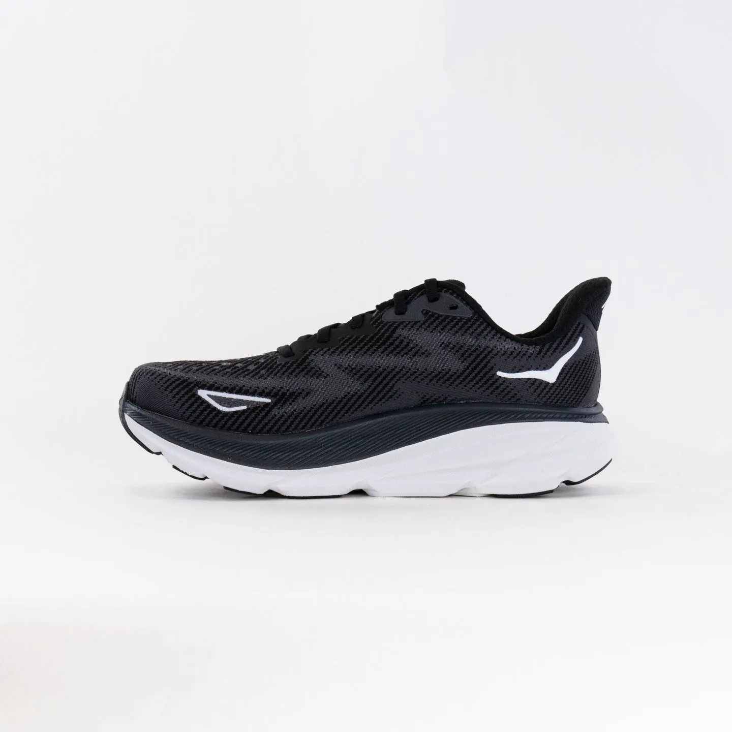 Hoka Clifton 9 Wide (Women's) - Black/White