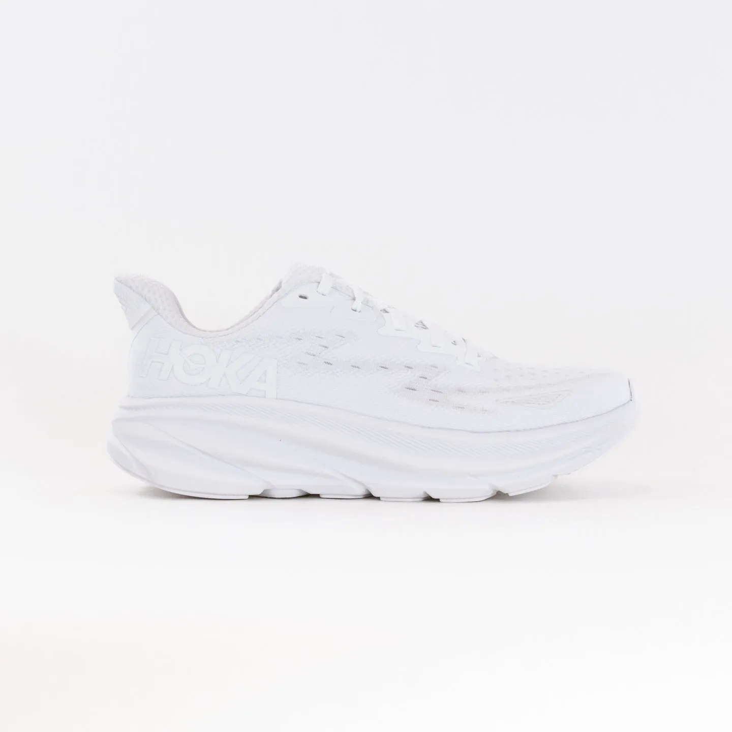 Hoka Clifton 9 Wide (Women's) - White/White