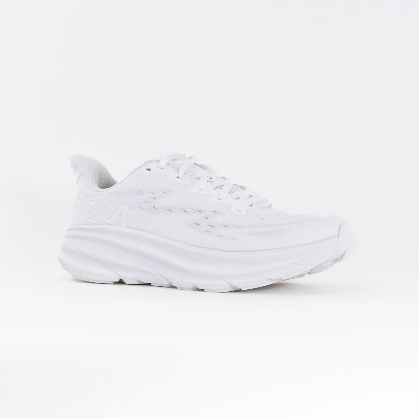 Hoka Clifton 9 Wide (Women's) - White/White