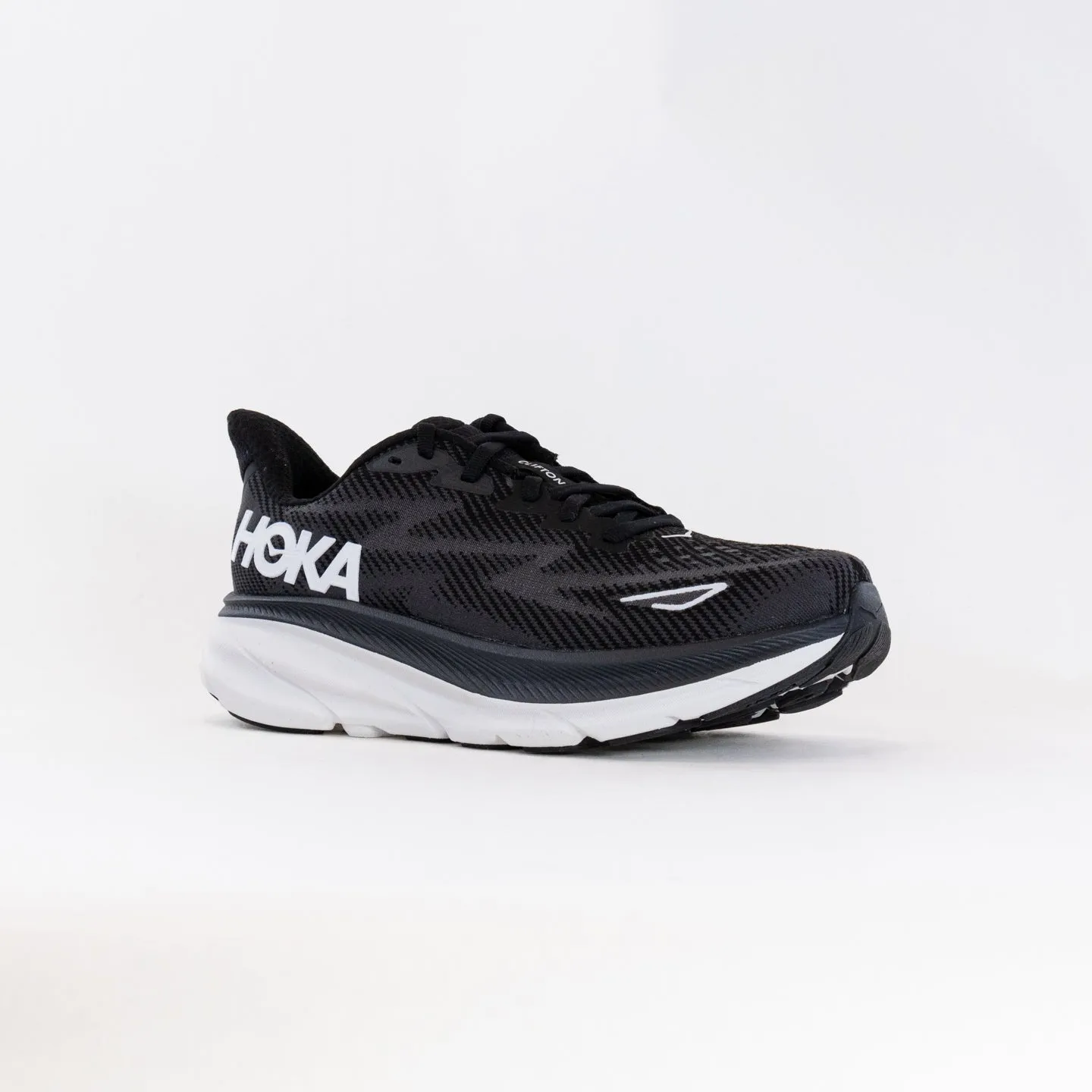 Hoka Clifton 9 (Women's) - Black/White