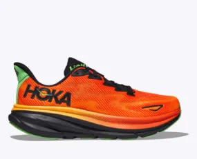 Hoka M Clifton 9 Flame/Vibrant Orange Men's