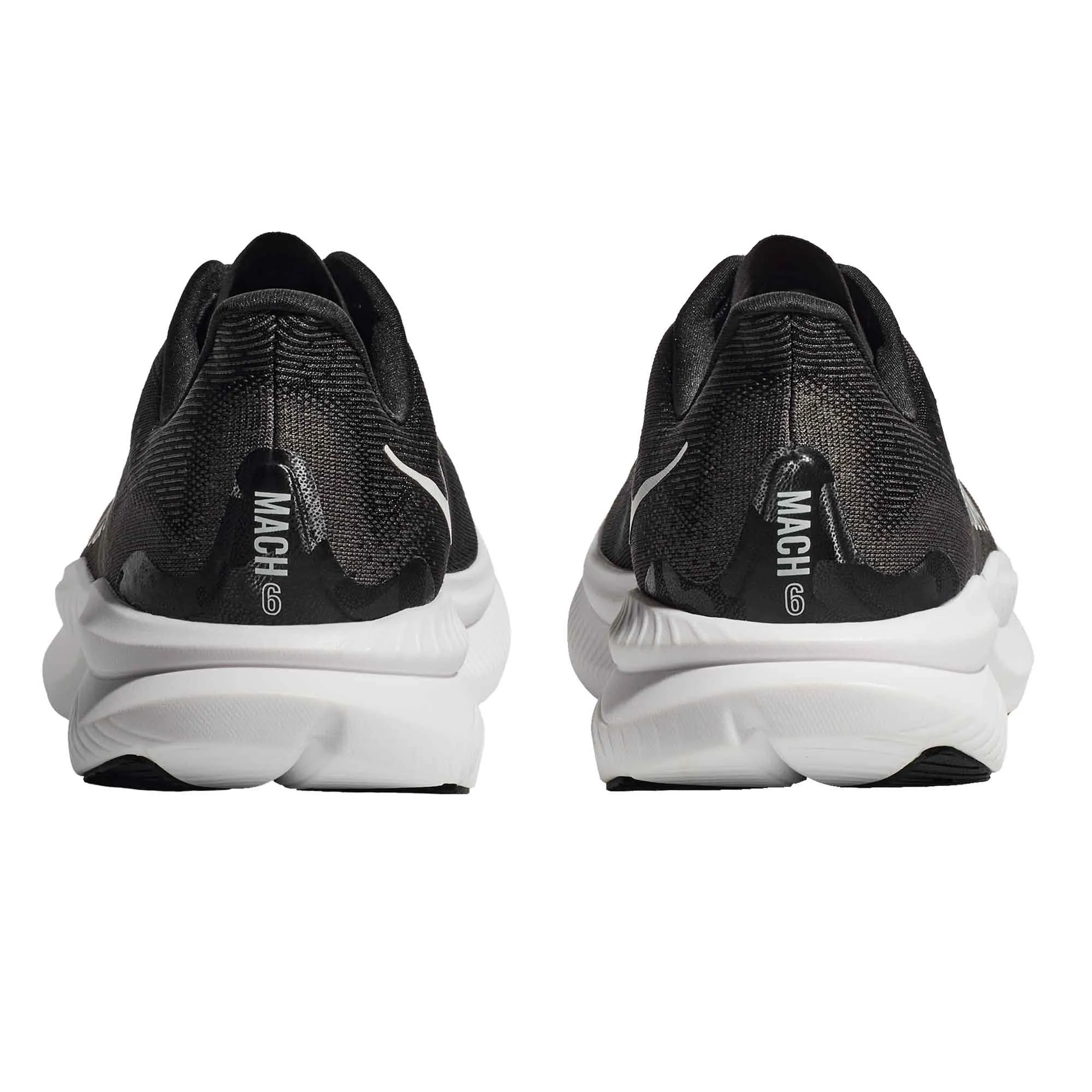 Hoka  Mach 6 Wide Mens Running Shoes Black/White