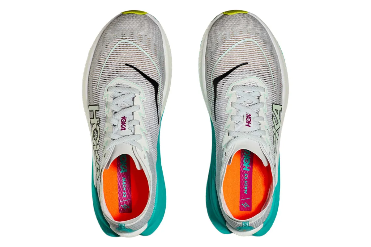 Hoka Mach X 2 B Frost/Electric Aqua Womens