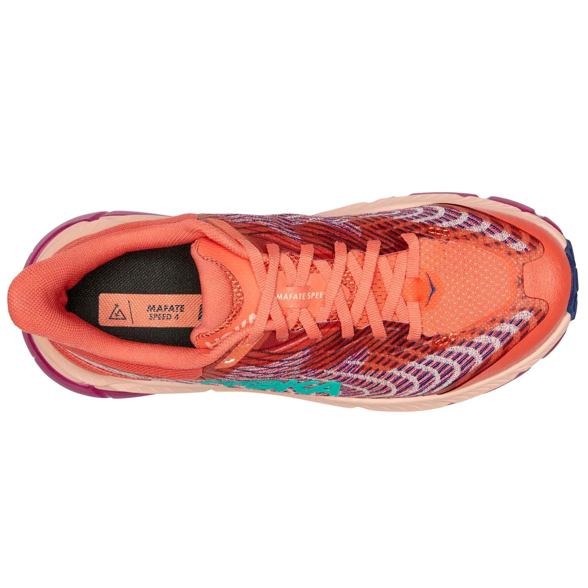 Hoka  Mafate Speed 4 Womens Trail Running Shoes Camellia/Peach Parfait