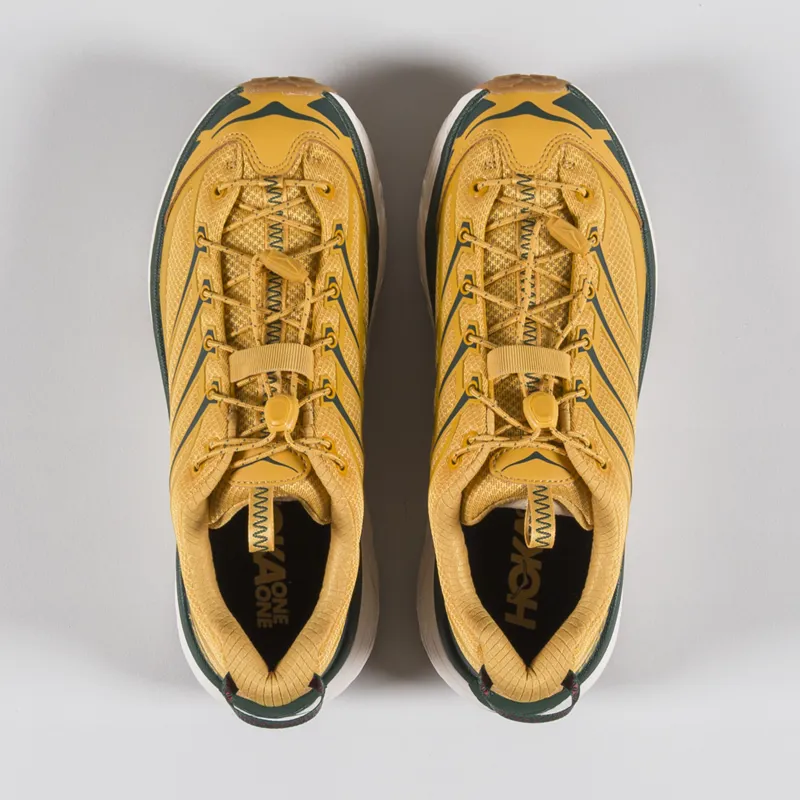 HOKA Mafate Three 2 Shoe Golden Yellow Eggnog