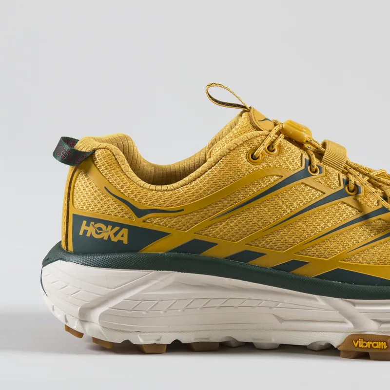 HOKA Mafate Three 2 Shoe Golden Yellow Eggnog