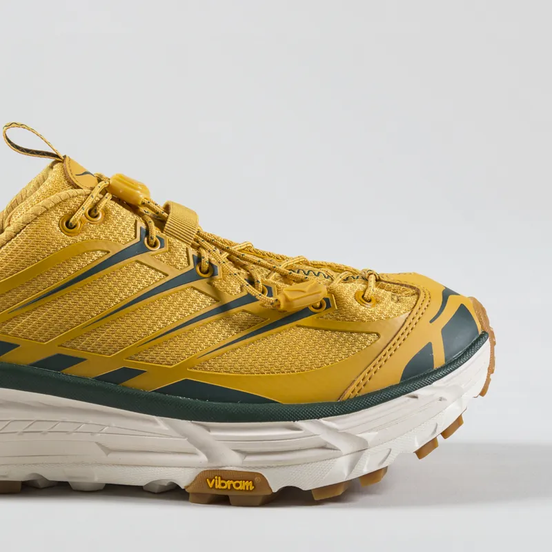 HOKA Mafate Three 2 Shoe Golden Yellow Eggnog