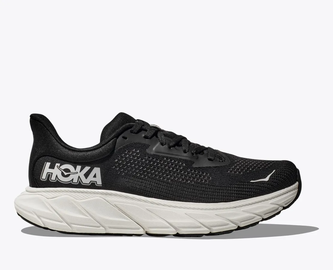 HOKA MENS ARAHI 7 - BLACK / WHITE