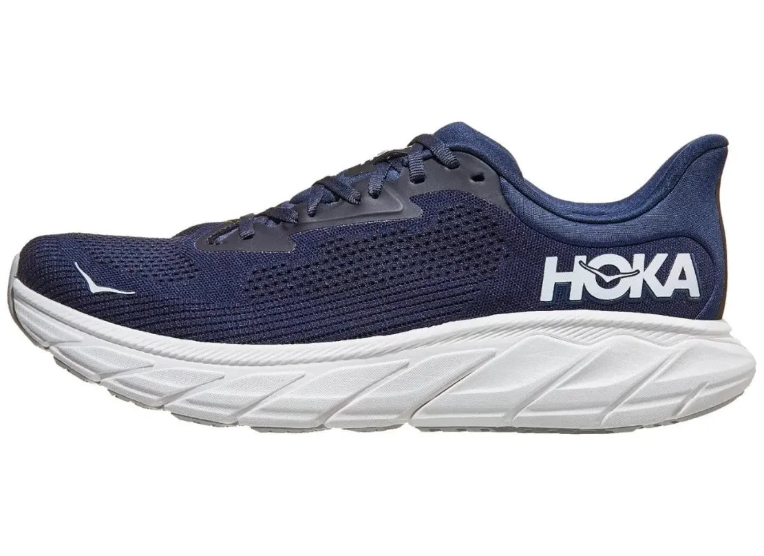 HOKA MENS ARAHI 7 - OUTER SPACE / WHITE