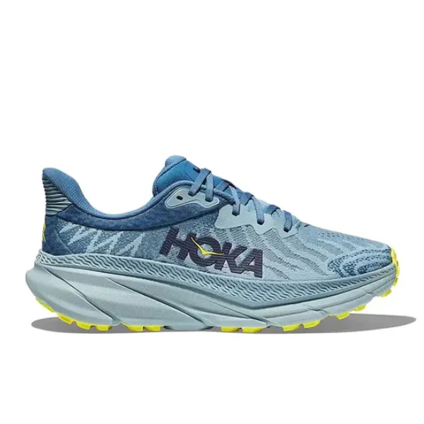 HOKA Men's Challenger ATR 7 Wide Stone Blue/Evening Primrose