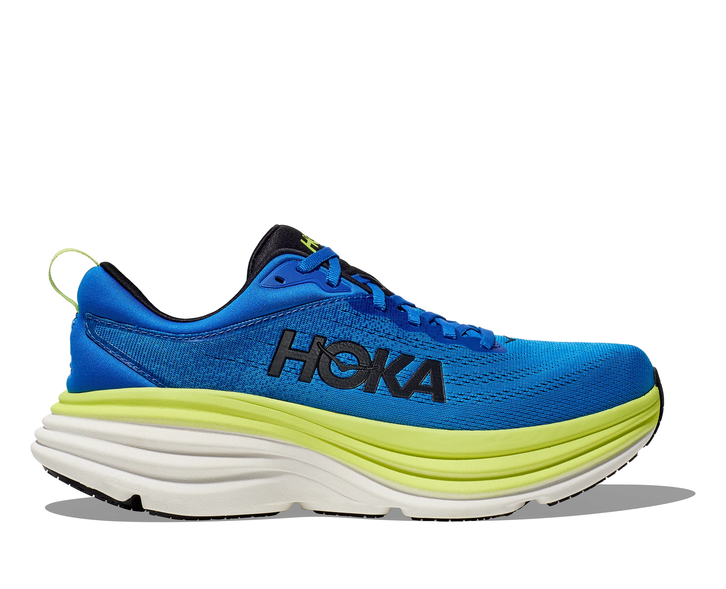 Hoka Men's Bondi 8 Electric Cobalt / Lettuce | Buy Hoka Men's Bondi 8 Electric Cobalt / Lettuce here | Outnorth