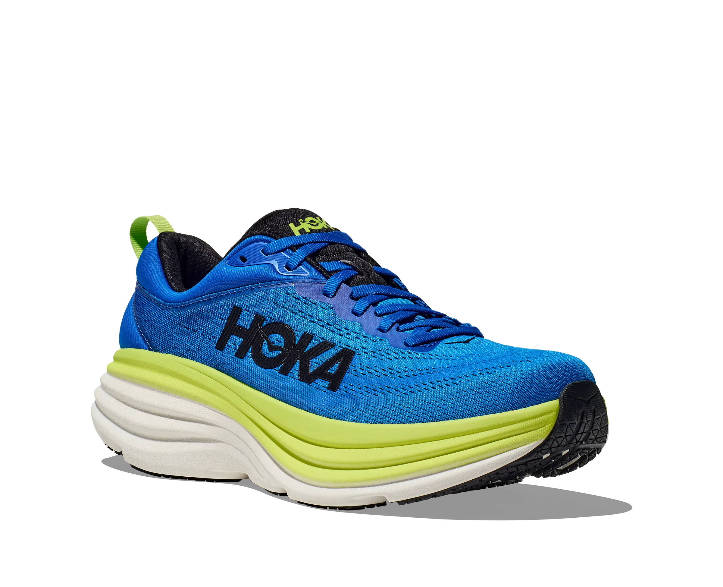 Hoka Men's Bondi 8 Electric Cobalt / Lettuce | Buy Hoka Men's Bondi 8 Electric Cobalt / Lettuce here | Outnorth