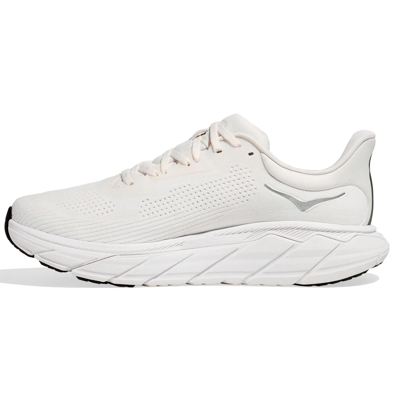 HOKA ONE ONE Men's Arahi 7 - Blanc De Blanc / Steel Wool (Wide Width)