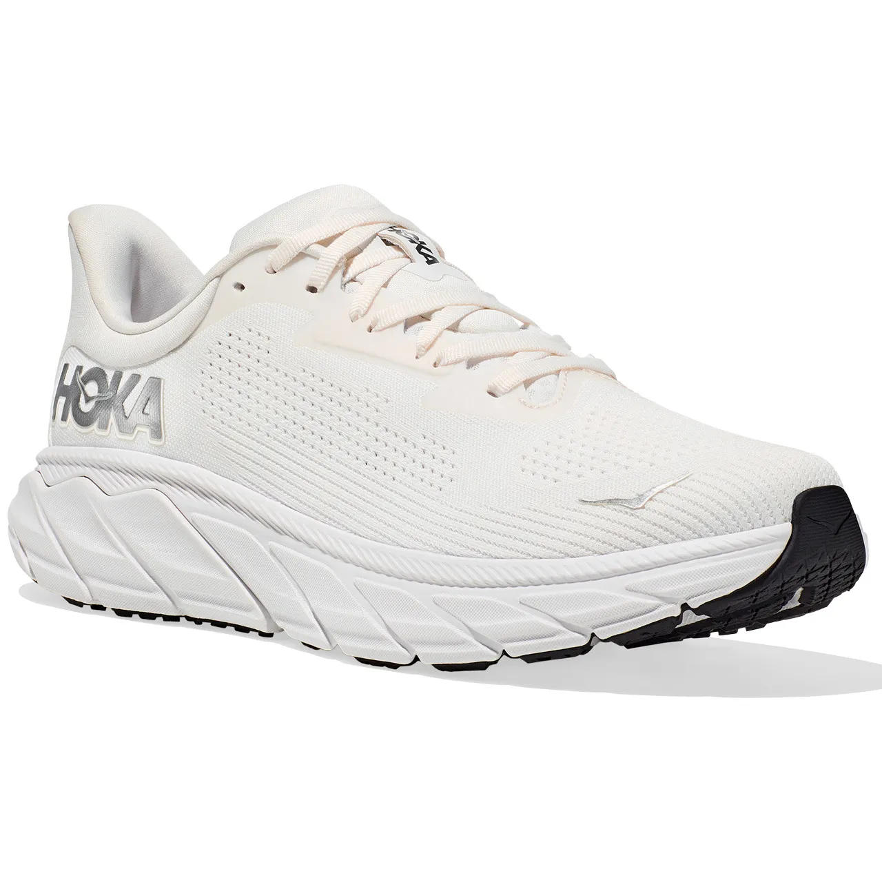 HOKA ONE ONE Men's Arahi 7 - Blanc De Blanc / Steel Wool (Wide Width)