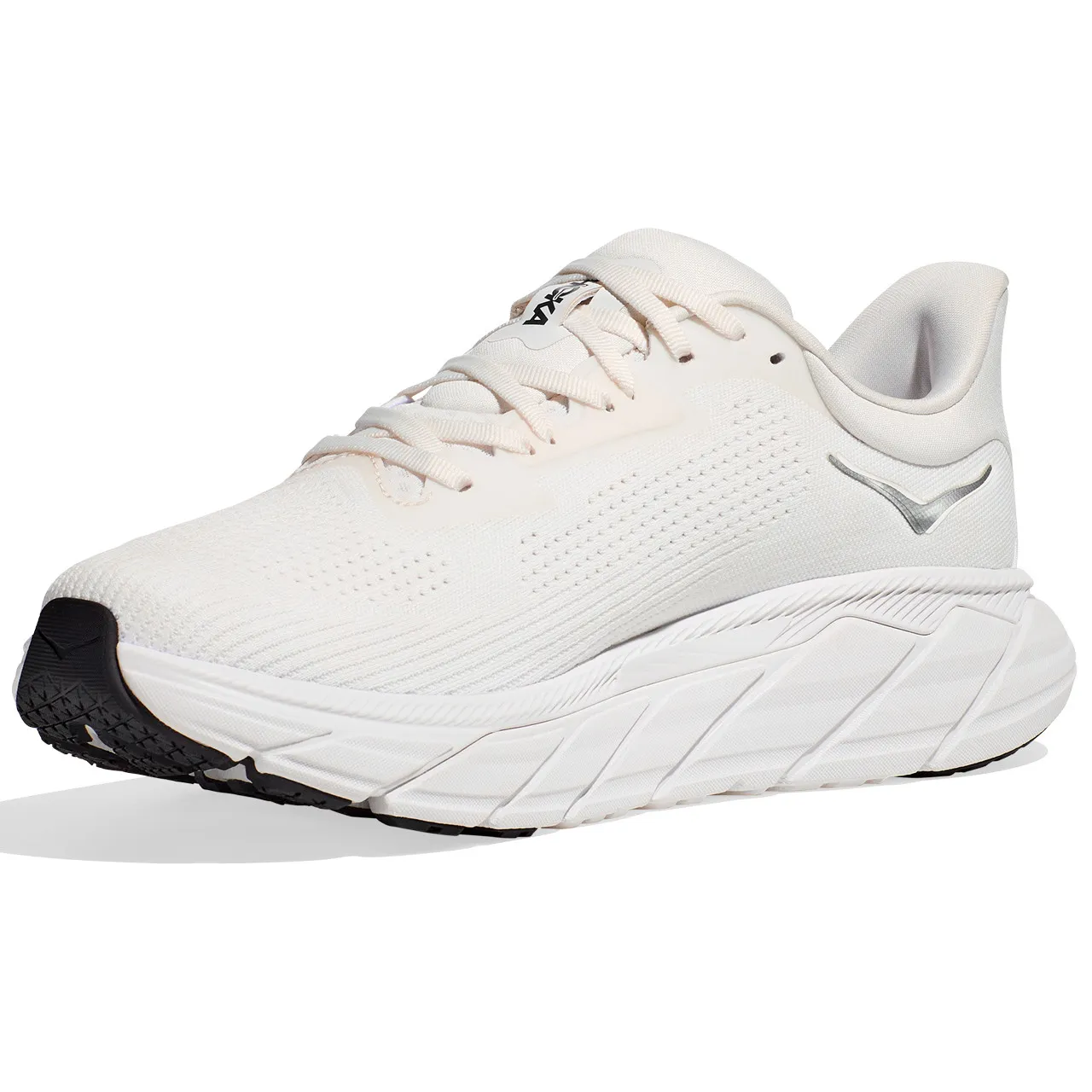 HOKA ONE ONE Men's Arahi 7 - Blanc De Blanc / Steel Wool (Wide Width)