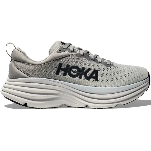 HOKA ONE ONE Men's Bondi 8 - Sharkskin / Harbor Mist (Extra Wide Width)