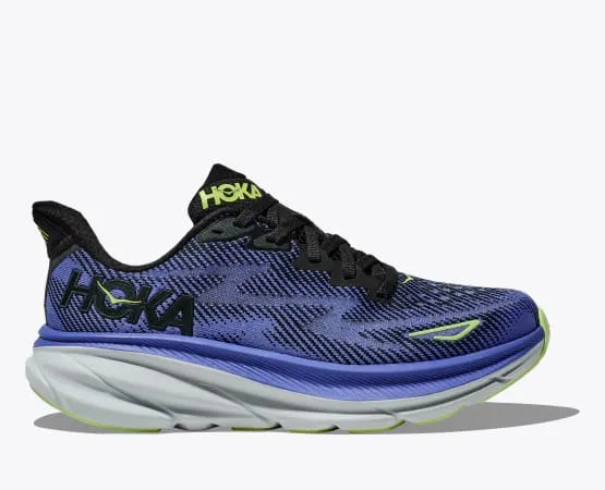 Hoka One One Women’s Clifton 9 Black / Stellar blue