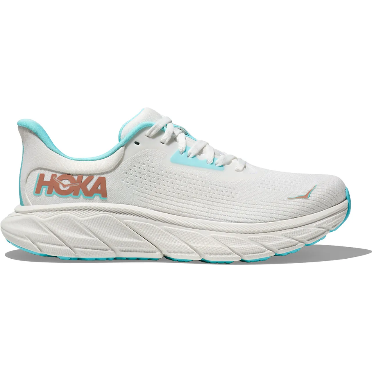 HOKA ONE ONE Women's Arahi 7 - Frost / Rose Gold (Medium Width)